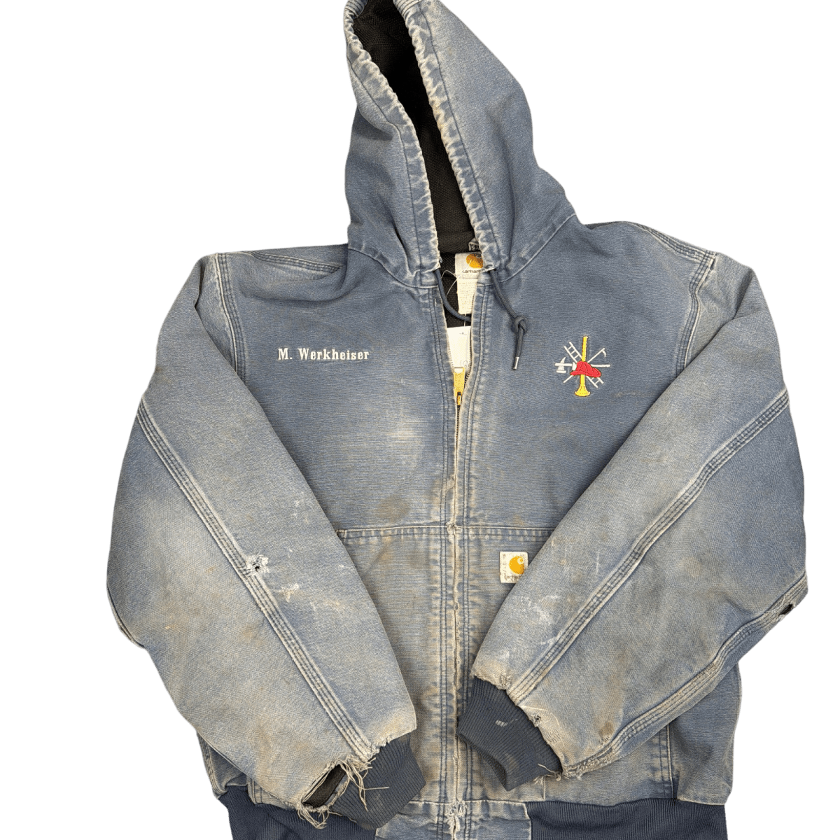 Carhartt Rossville Fire Dept. Hooded Jacket - Faded Blue