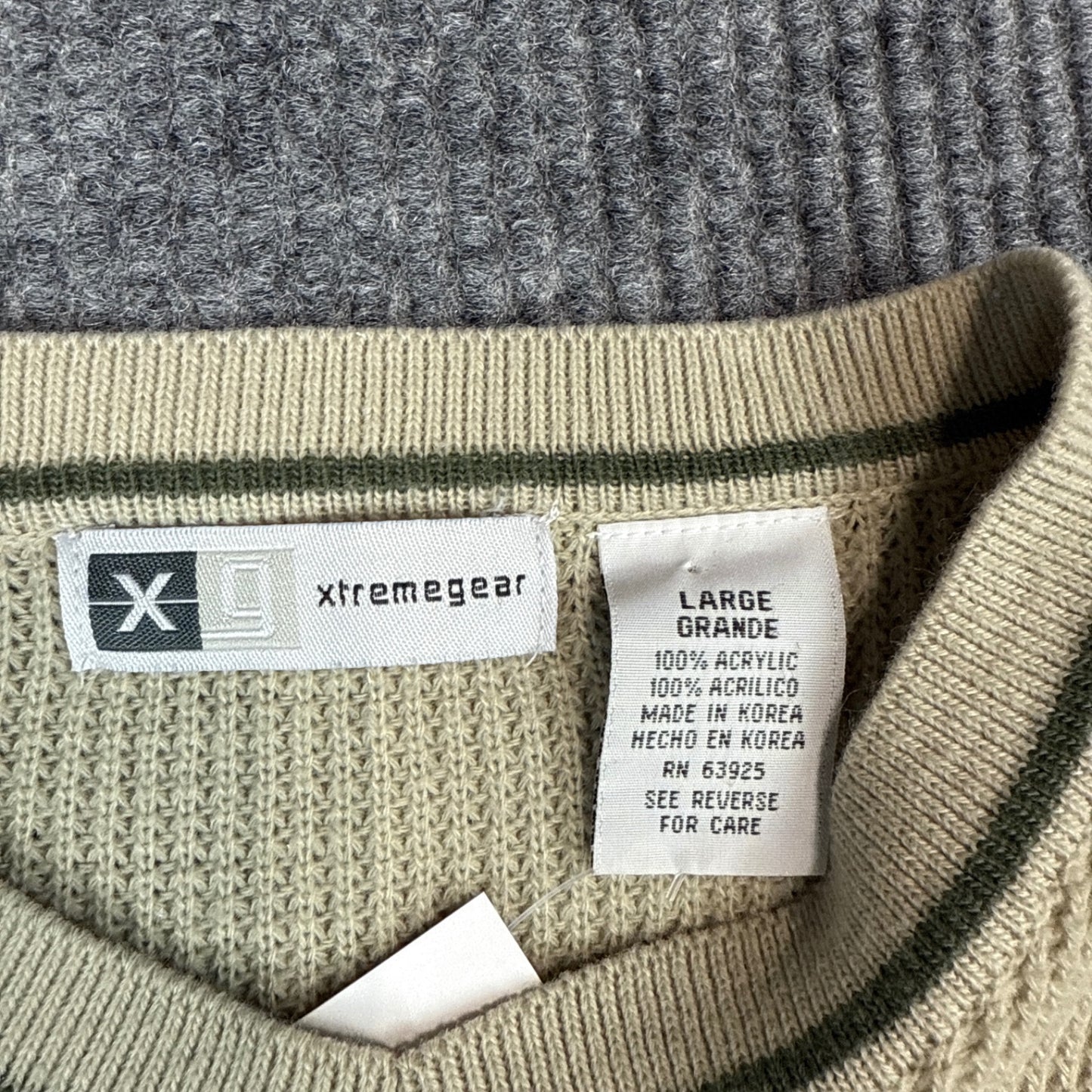 Xtremegear Waffle Knit Pullover - Beige (L)