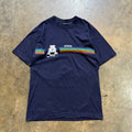 Auburn Rainbow Stripe Navy Tee