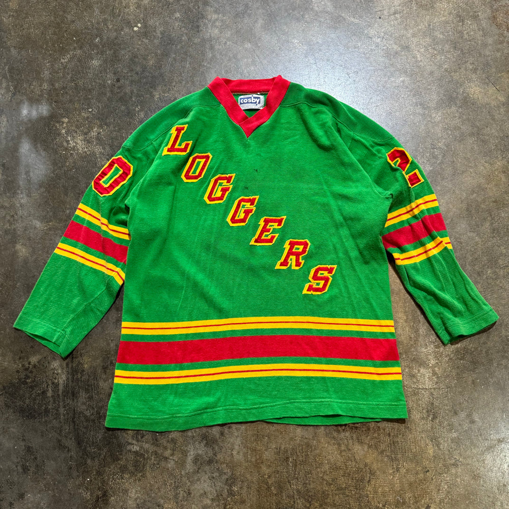 60/70s Loggers Kelly Green Hockey Jersey