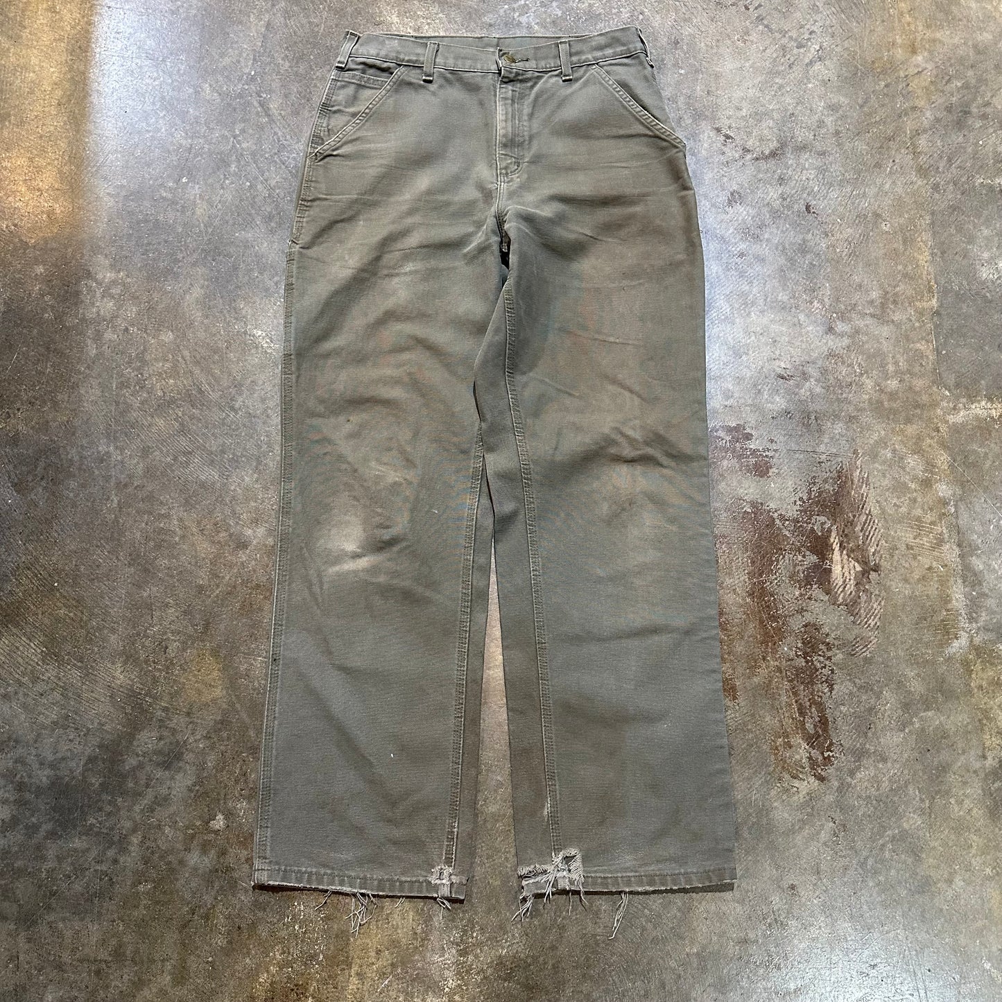 Green Carhartt Carpenter Pants6