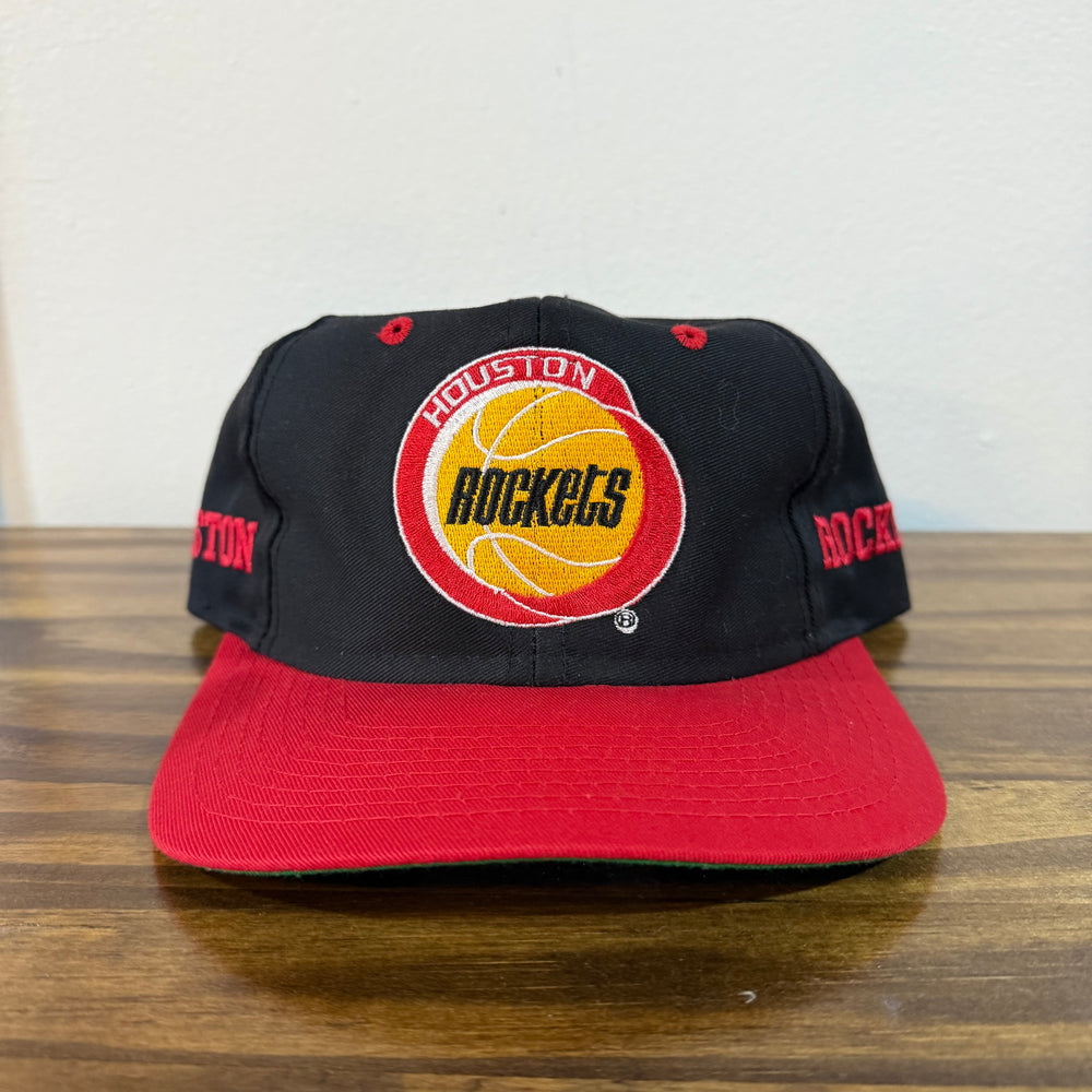 DS Black Houston Rockets Red Brim Hat