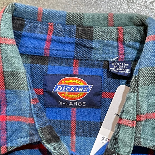 Dickies Heavyweight Flannel Blue Red