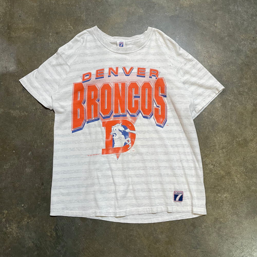1992 Denver Broncos Stripped Tee