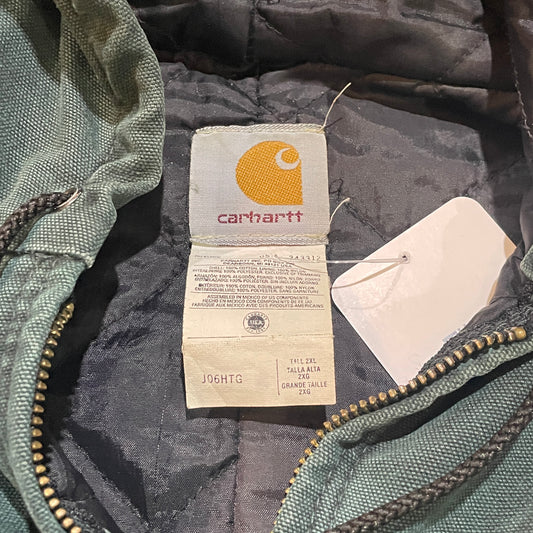 Dark Green Carhartt Hooded Jacket