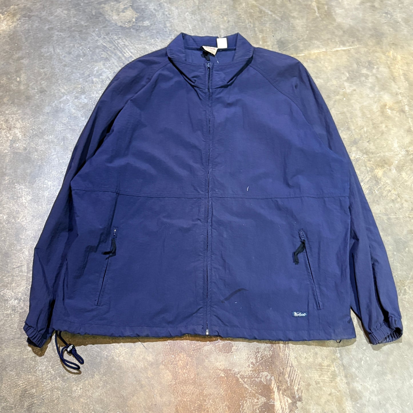 Woolrich Zip-Up Navy Windbreaker