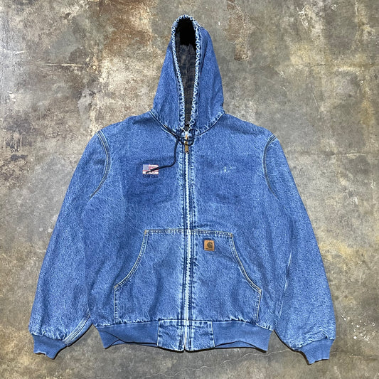 Denim Carhartt Hooded Jacket1