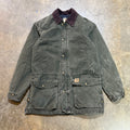Green Carhartt Chore Jacket Brown Collar 15