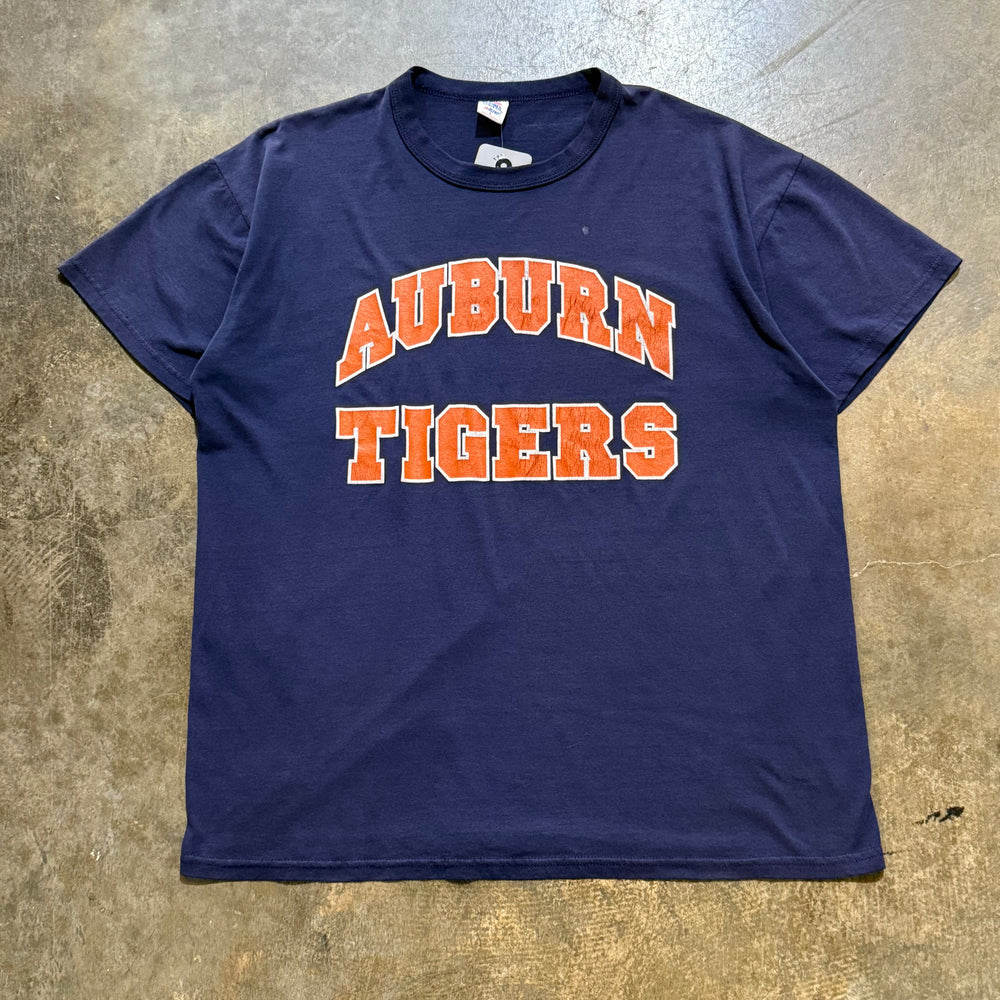 Navy Auburn Tigers Spell Out Russell Simple Tee