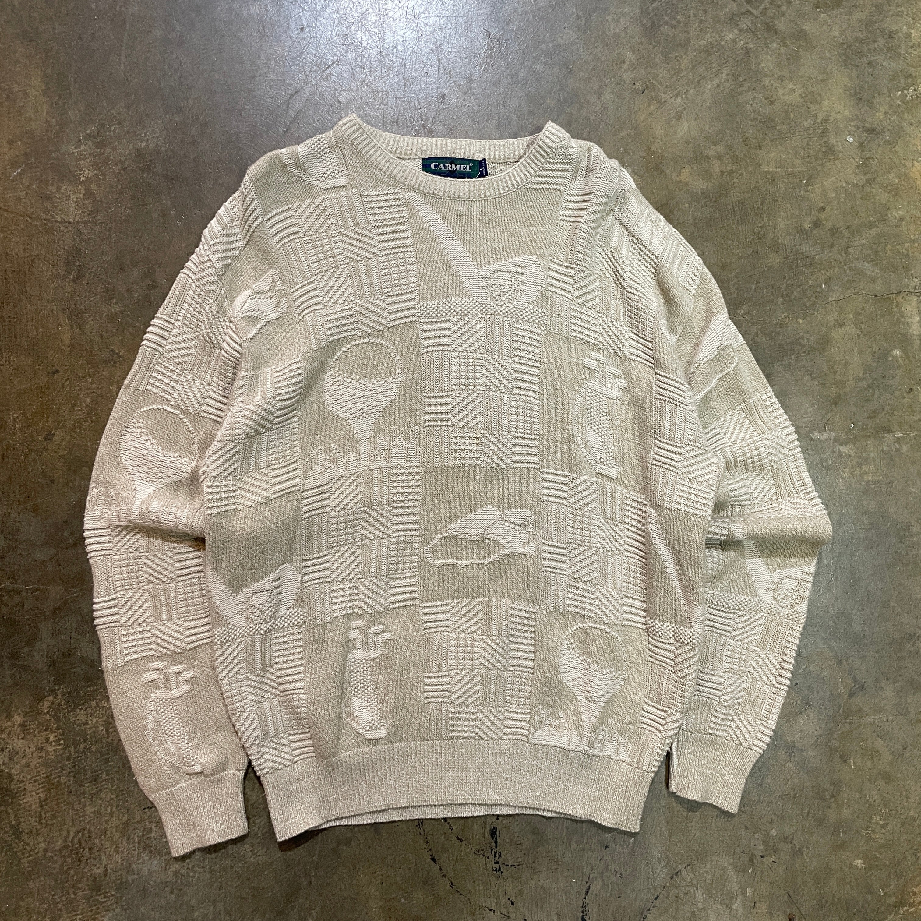 Tan Carmel Golf Sweater