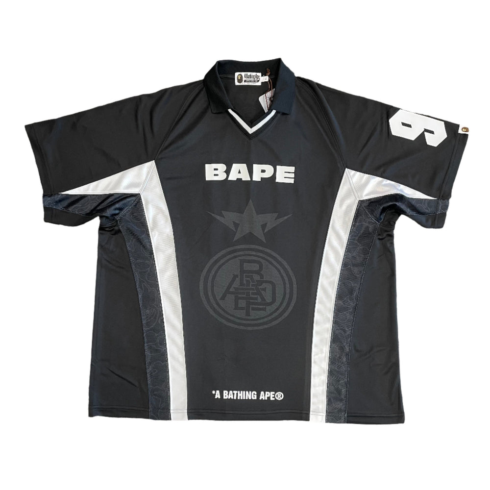 BAPE Multi Logo Relaxed Fit Soccer Jersey