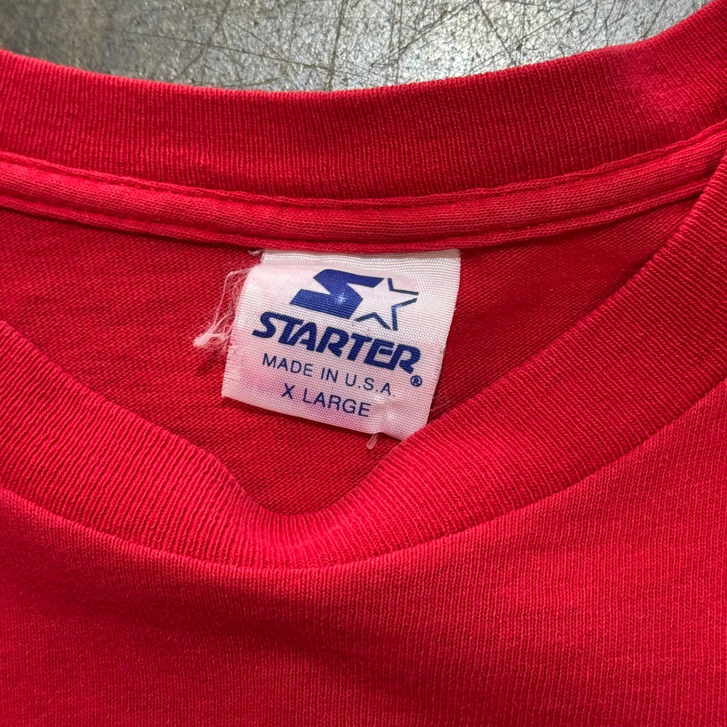 Chicago Bulls Sloped Print Red tee