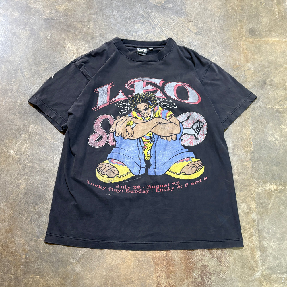 Black Leo Faded Tee