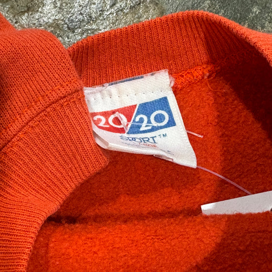 Auburn Orange Puff Print Crewneck