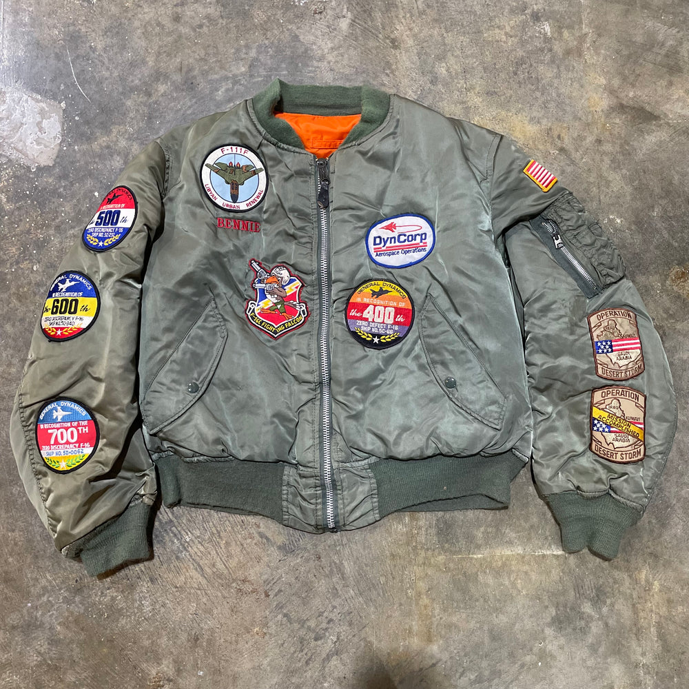 Patched Up 80s Bomber Jacket