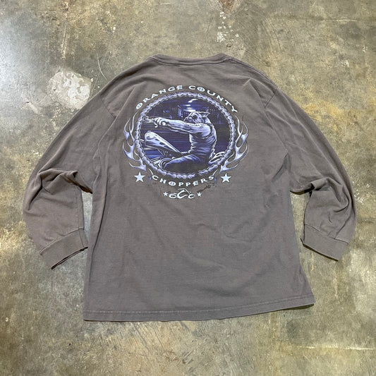 Grey Orange County Choppers LS Sleeve Hit Tee