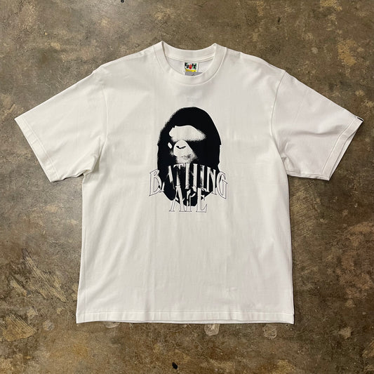 BAPE Spray Print Logo Ivory