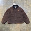 Mocha Brown Faded Carhartt Puff Detroit Style Jacket