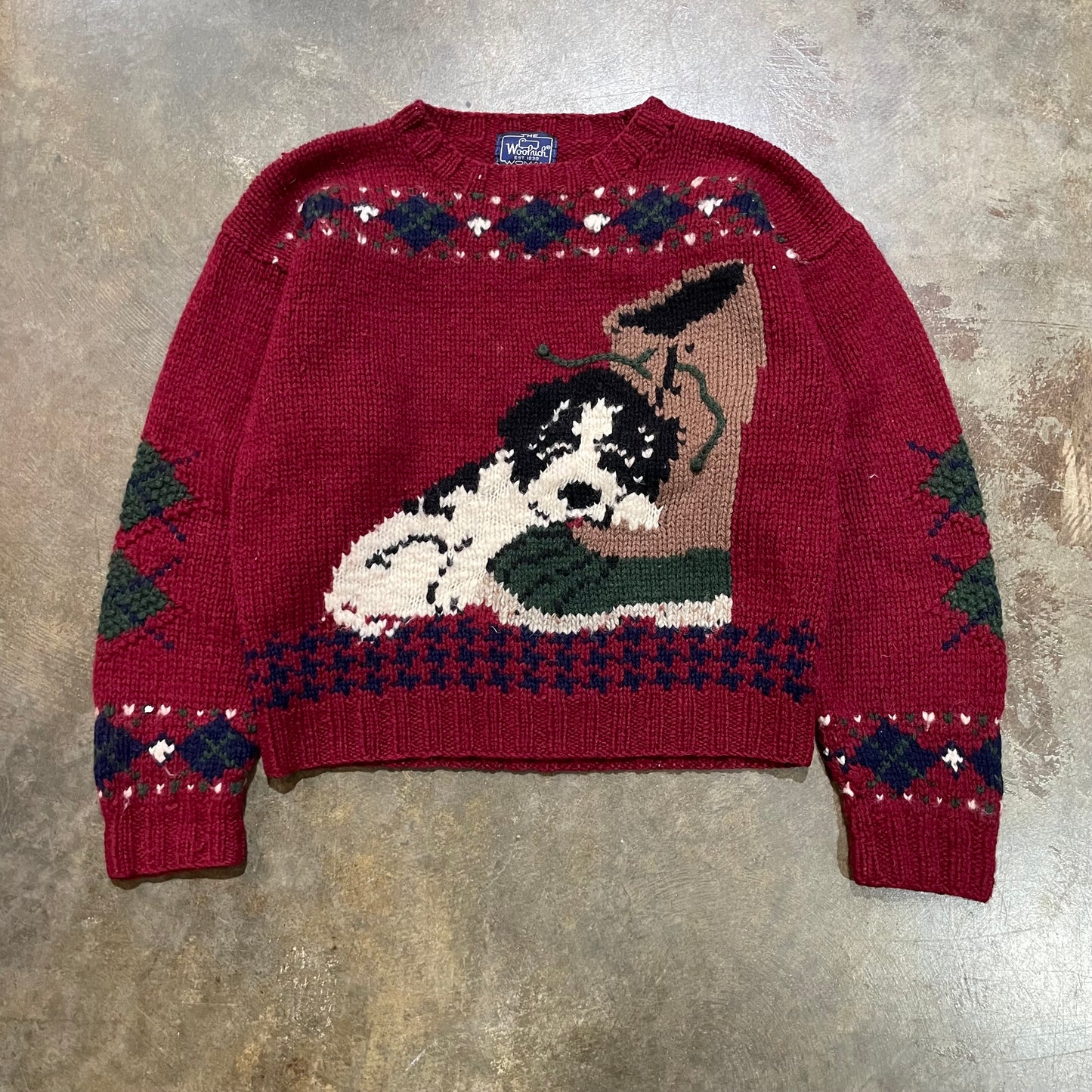 Woolrich Red Dog House Christmas Sweater