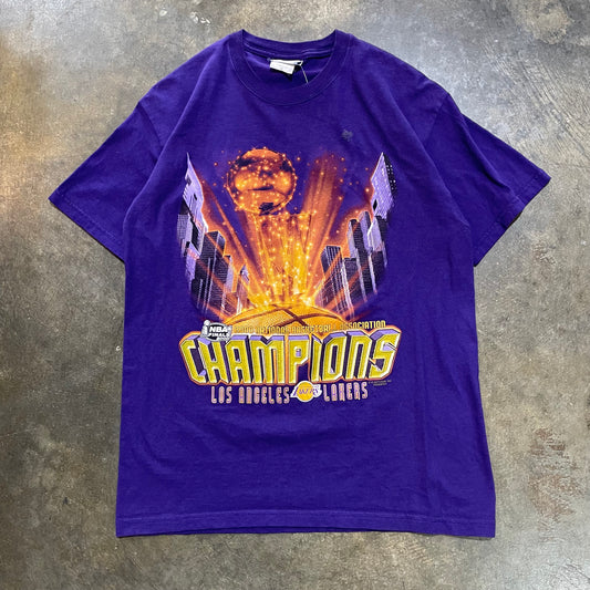 Purple 2000 NBA Champions Lakers Tee