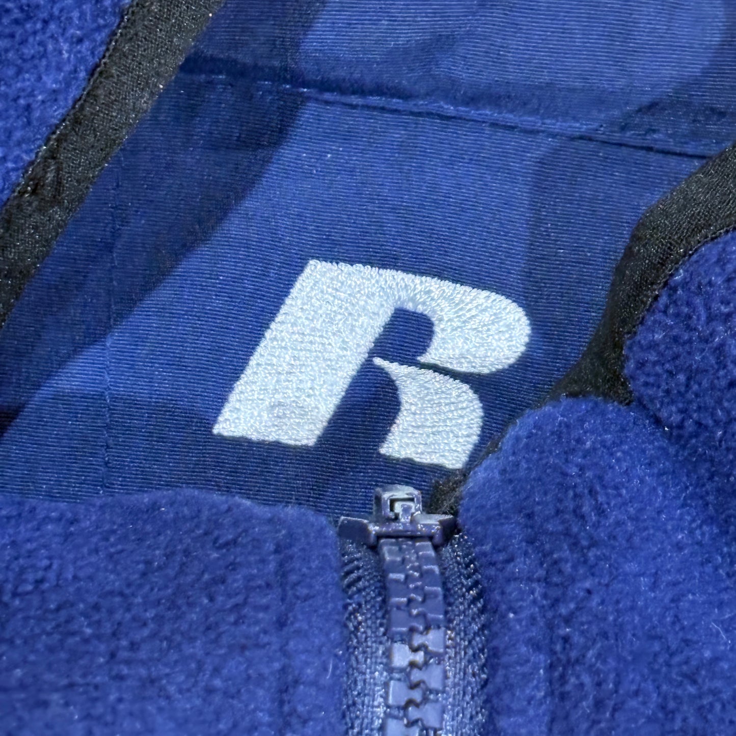 Reversible Auburn Russell Zip Up Fleece Windbreaker Jacket