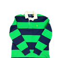 Polo Ralph Lauren Classic Fit Rugby Shirt - Navy Blue and Green (M)