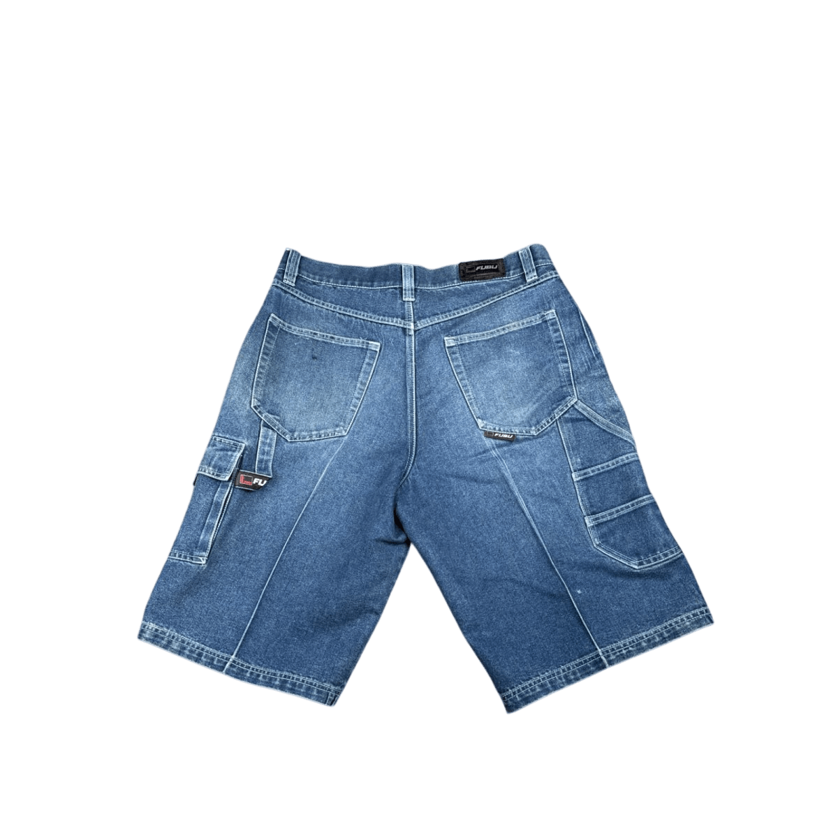 FUBU The Collection Denim Shorts - Blue (38xL)