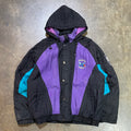Charlotte Hornets Black Starter Puffer Jacket
