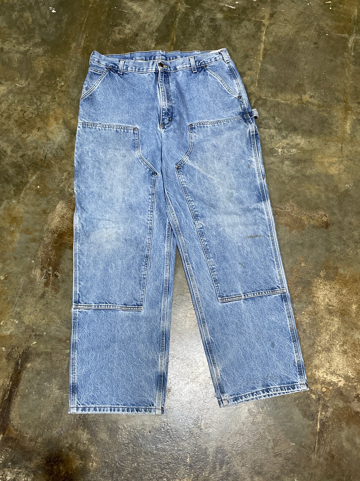 Carhartt Double Knee Blue Jeans