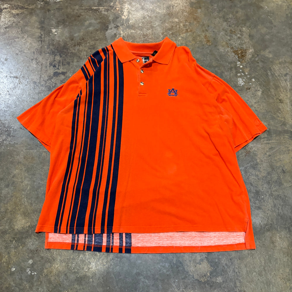 Orange Auburn Chiliwear Vertical Stripe Polo