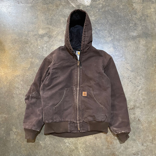 Mocha Carhartt Insulated Hooded Jacket1