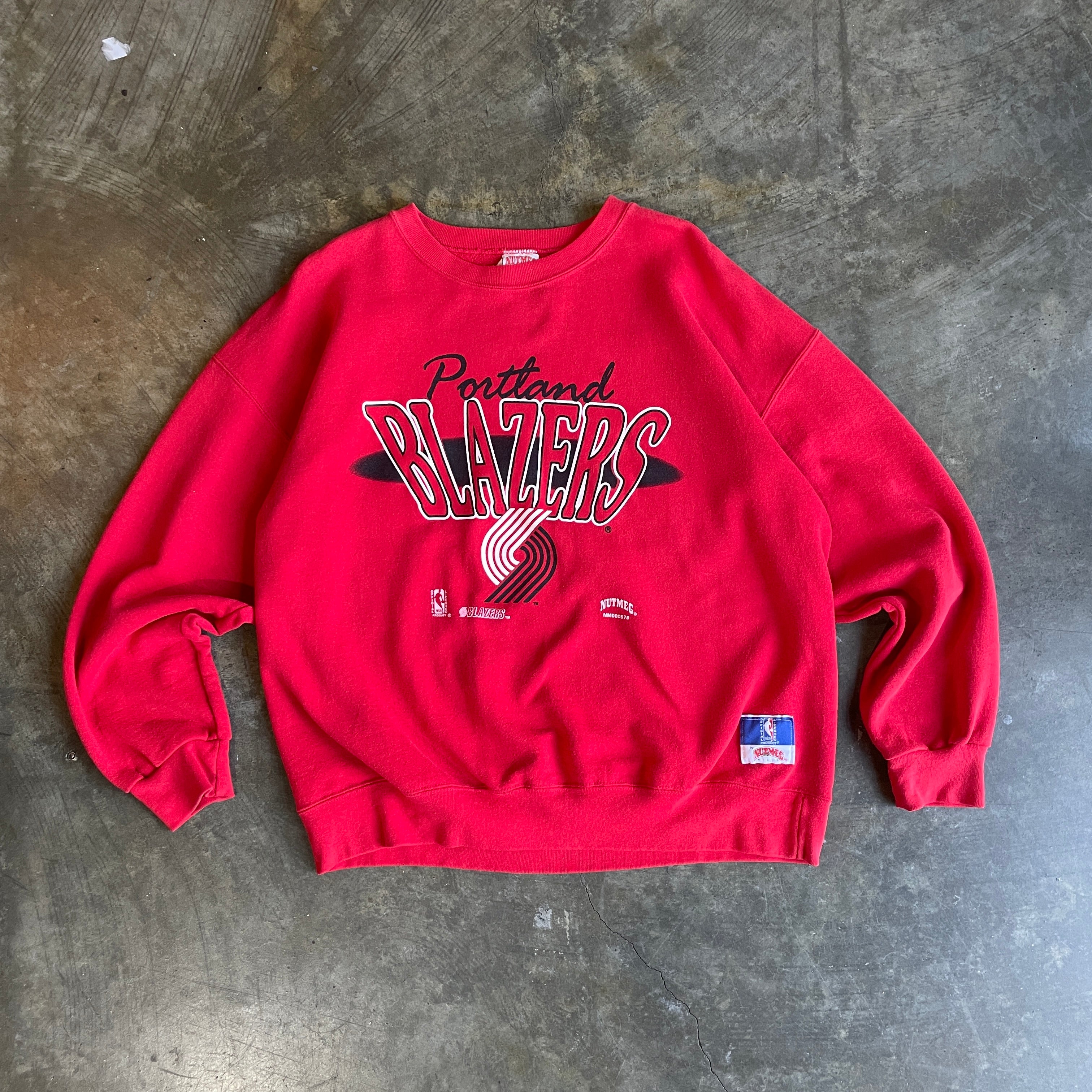 Red Portland Blazers Crew
