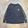 Black Harley Longhorn LS Tee