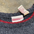 Quicksilver Grey/Red Stripes Sweater