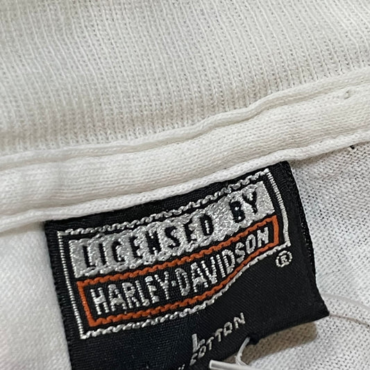 White Get A Grip Harley Davidson LS Tee