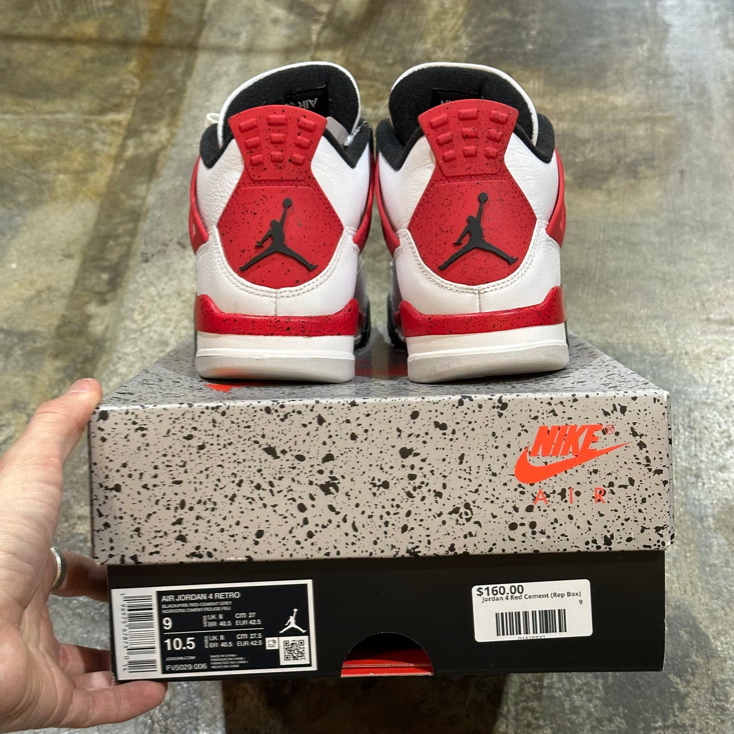 Jordan 4 Red Cement (Rep Box)