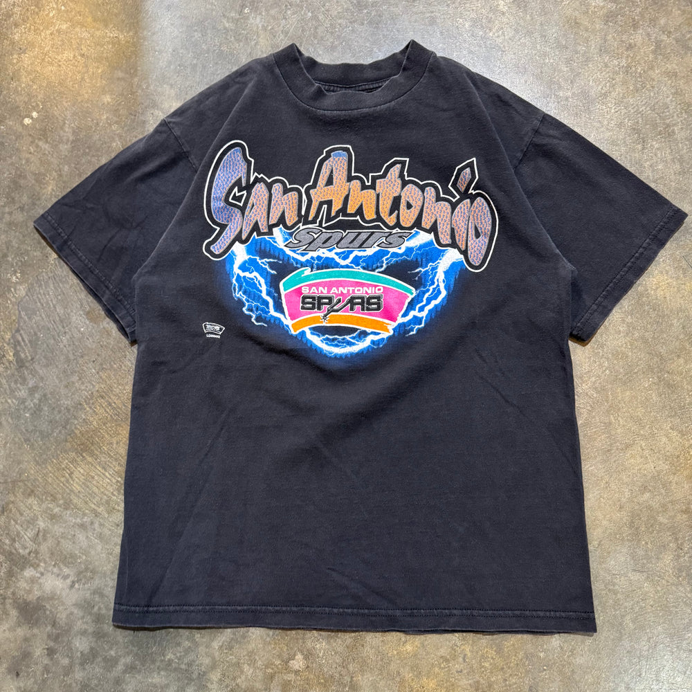 San Antonio Spurs Lightning Black Tee