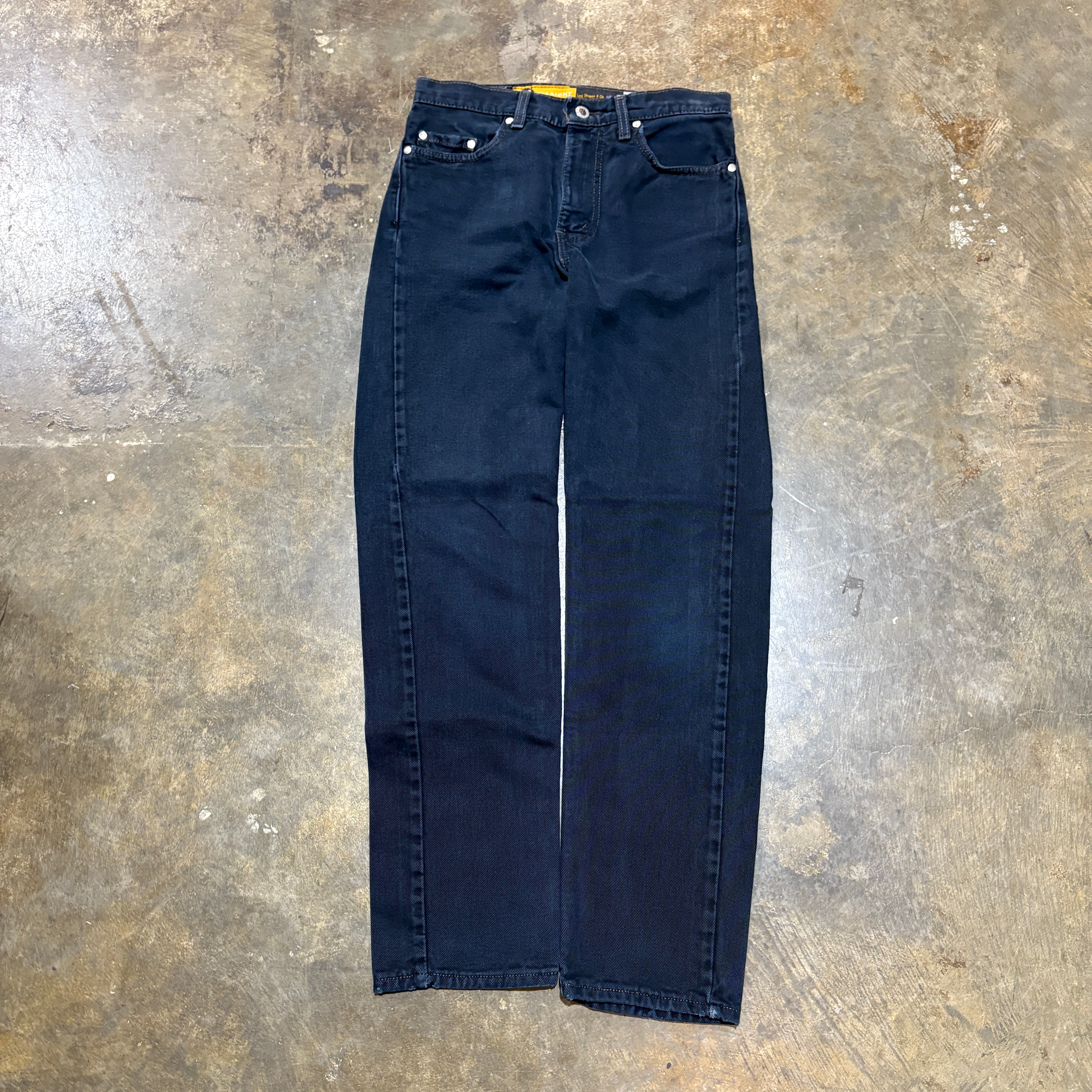 Black Levi's Silver Tab Jeans Straight