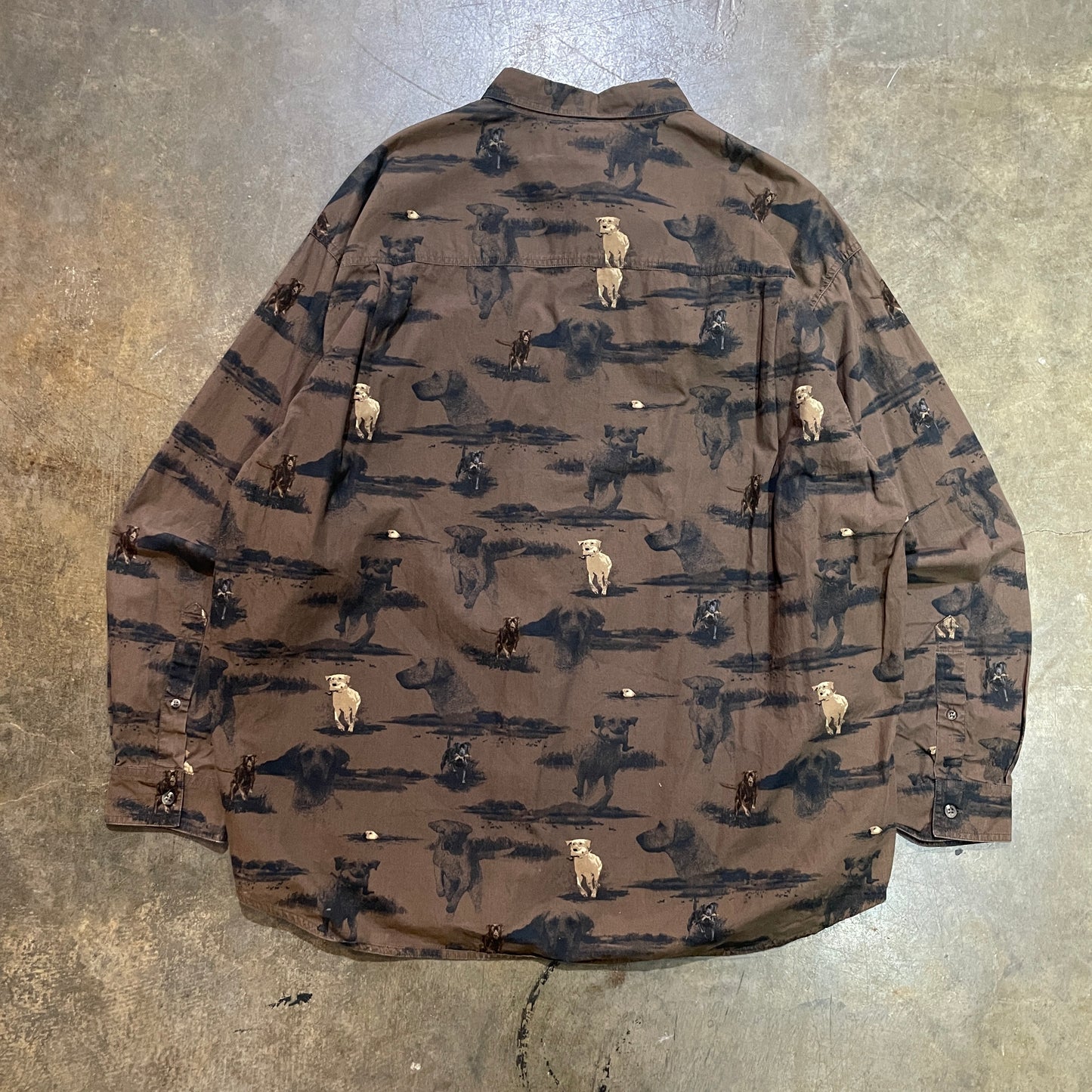 Columbia River Lodge Dog Button Down