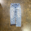Flannel Lined Lightwash Jeans115