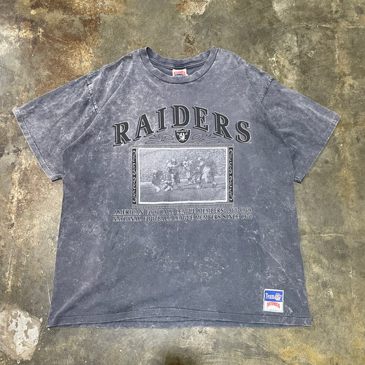 Grey Nutmeg Raiders Acid Wash Tee