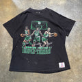 Black Boston Celtics Triple Threat Nutmeg Tee