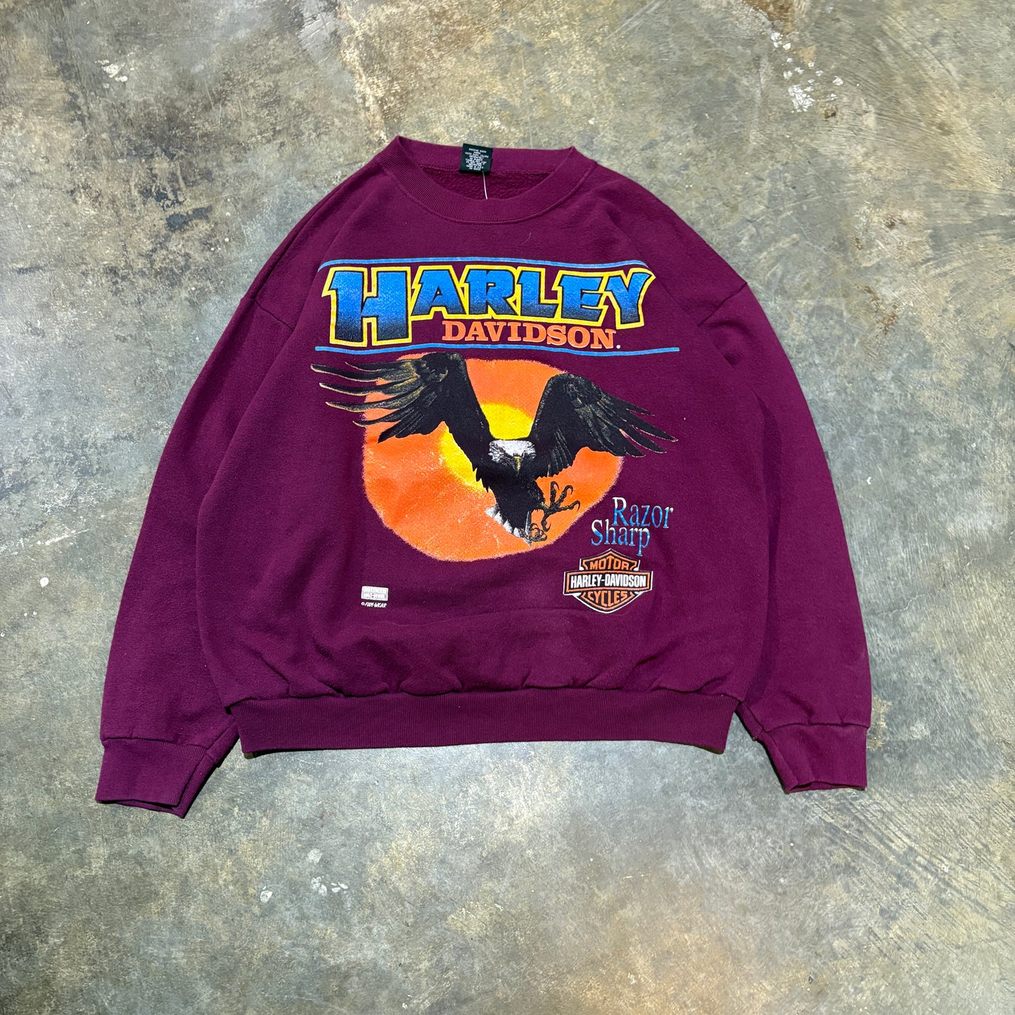 1990s Harley Davidson Eagle Sunset Sweatshirt (L)