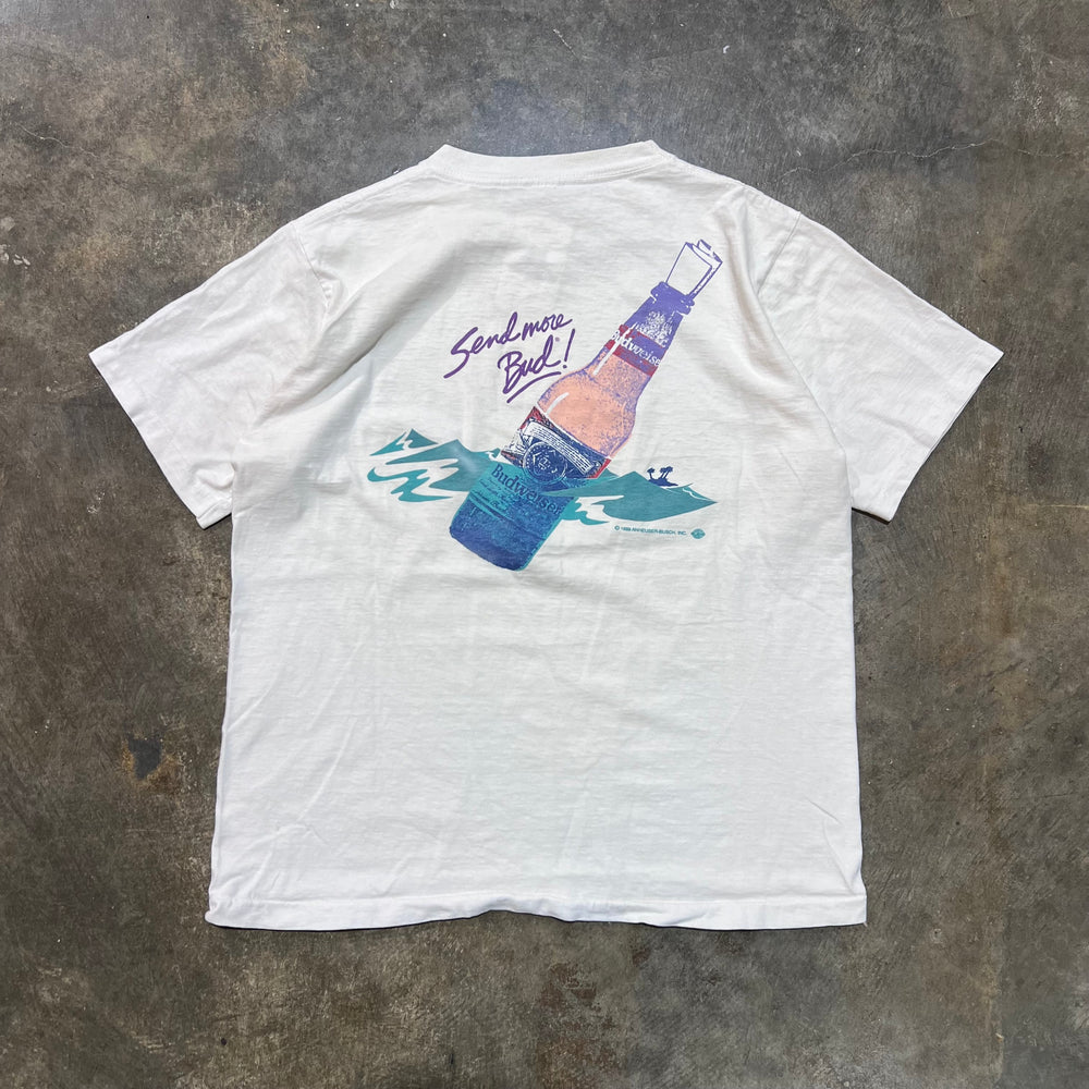 STRANDED... Budweiser White Tee