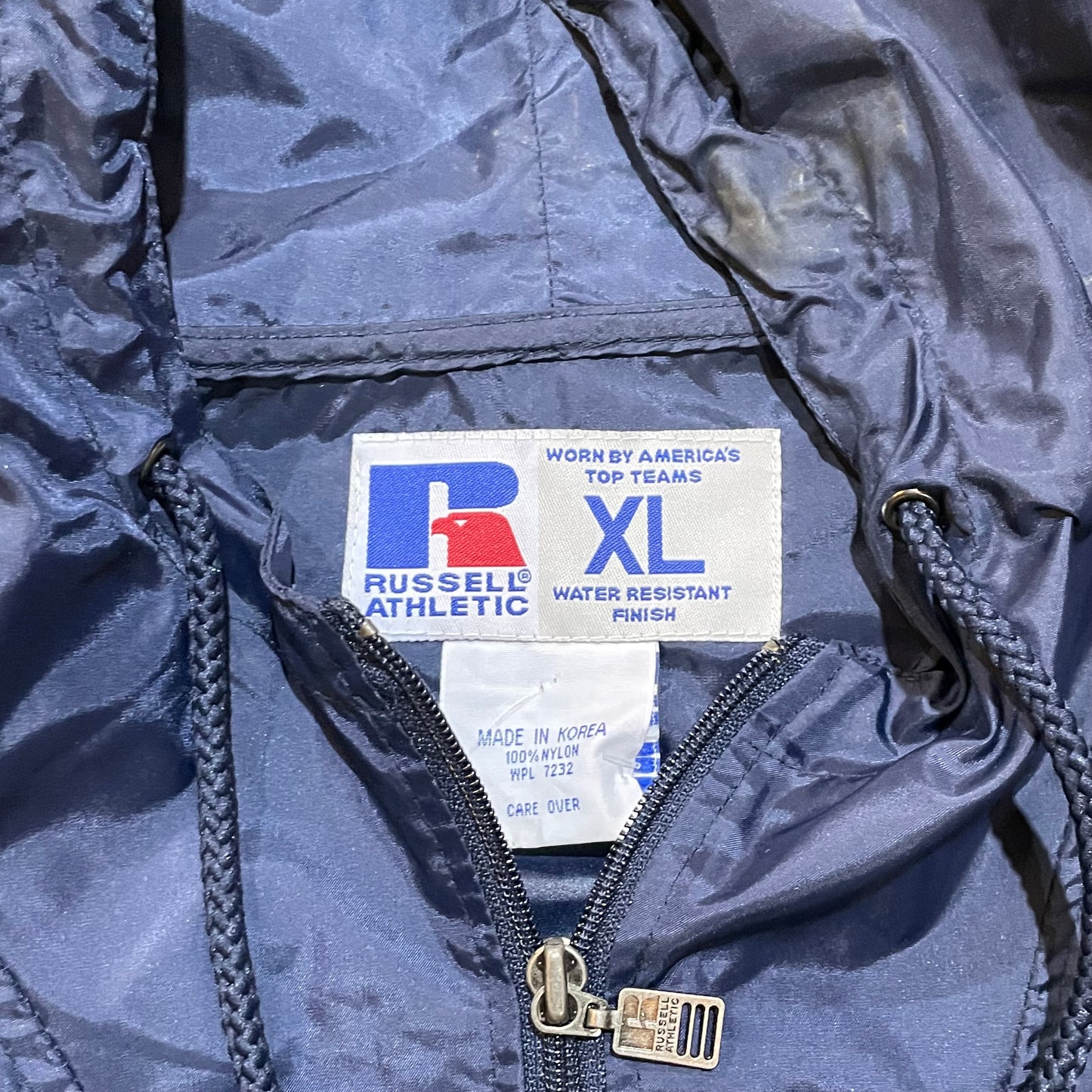 Navy Blue Auburn Russell Eye Logo Anorak3