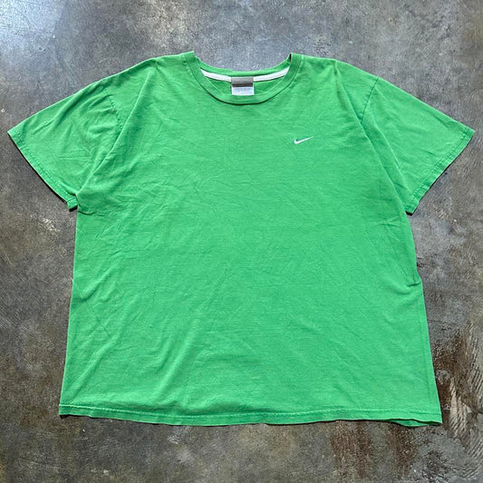 Green Nike Small Swoosh Tee