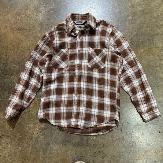 Brown and Blue 90s Bigmac Cotton Flannel