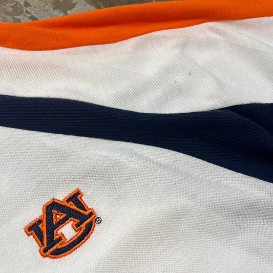 Auburn Striped Sleeves Polo