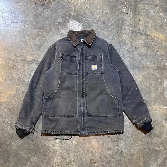 Carhartt Faded Black C03 Corduroy Collar Jacket 4