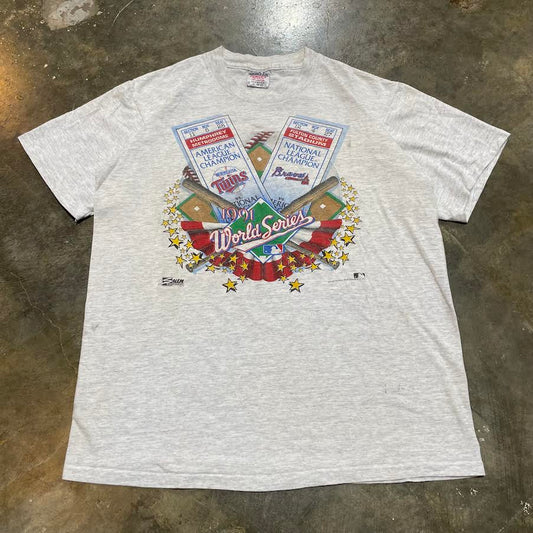 1991 World Series Twins v Braves tee